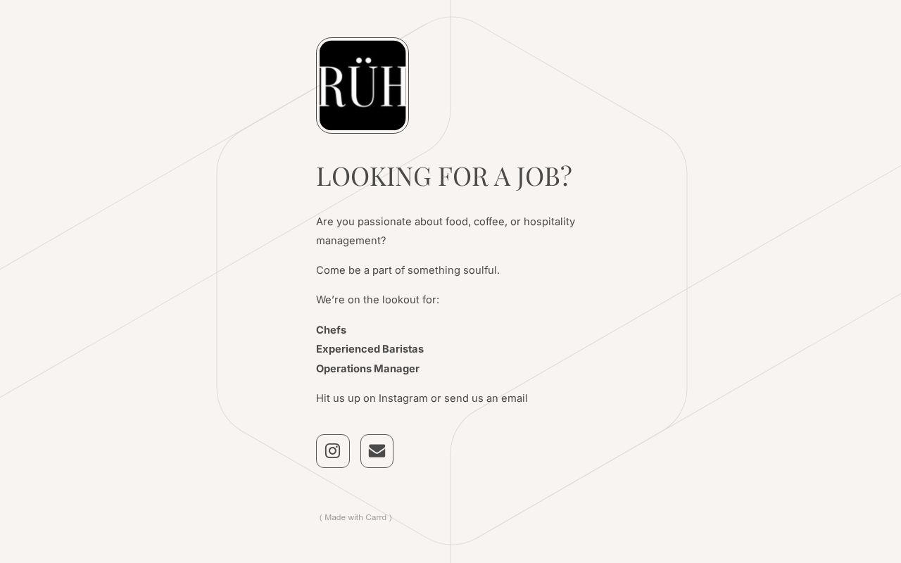 Carrd profile picture for @hiring
